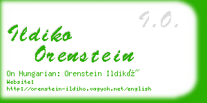 ildiko orenstein business card